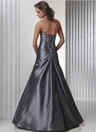 81elegant a-line Brush Train strapless Wedding Dresses Beading Satin for Bride ms846.jpg