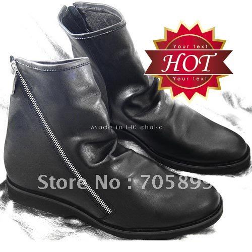 Autumn Winter Leather Ankle Men's Casual Boots