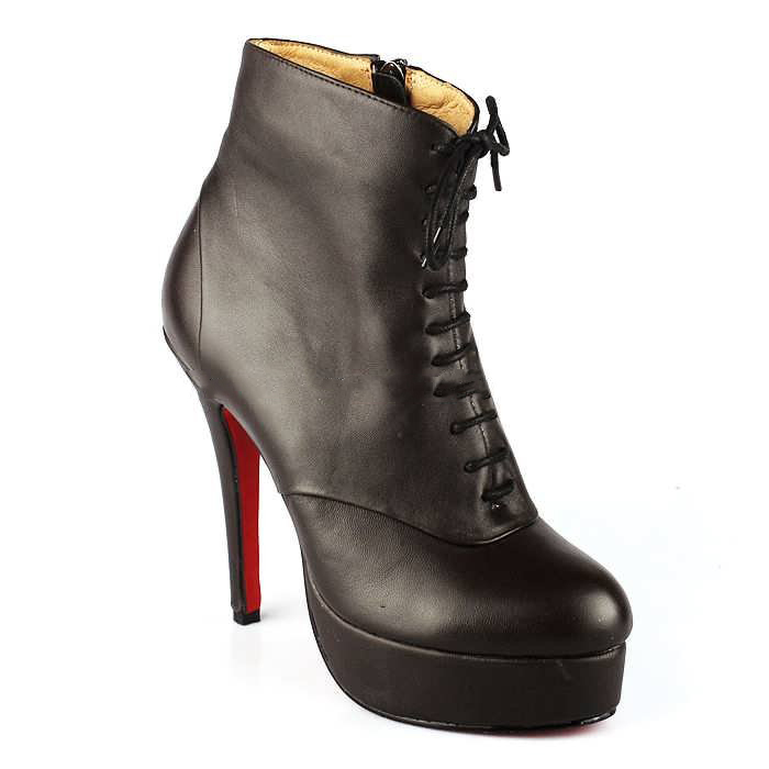 Genuine Leather High Waterproof sets and Heels Zipper Chalaza Ankle Boots
