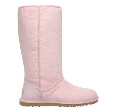 Mid-Calf Pink Warm Classic Tall Snow Boots