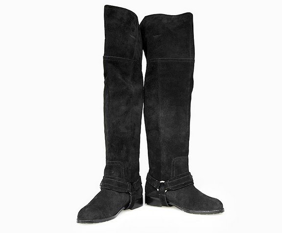 Fashion Luxury Genuine Leather Women's Thigh High Boots