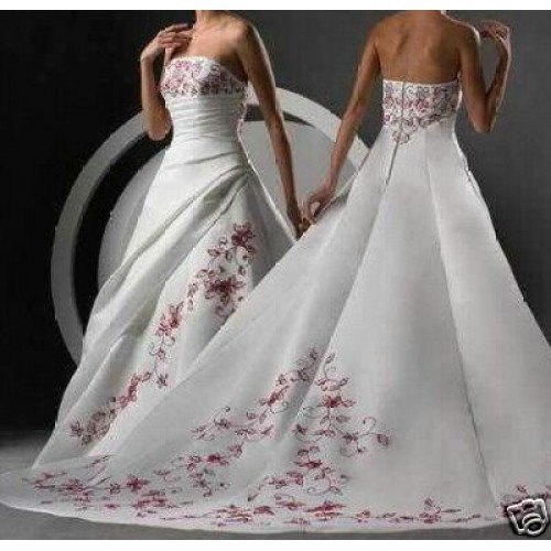 Embroidery Floor-length Sleeveless Dresses