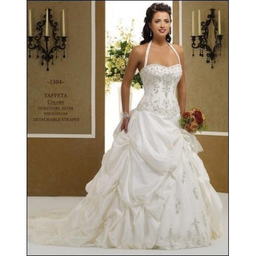 Custom Made Elegancy Foor Lenght Wedding Dress