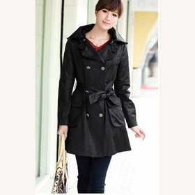 Belt Double-breasted Lapel Above Knee Autumn Used Ladies' Blouses & Tops