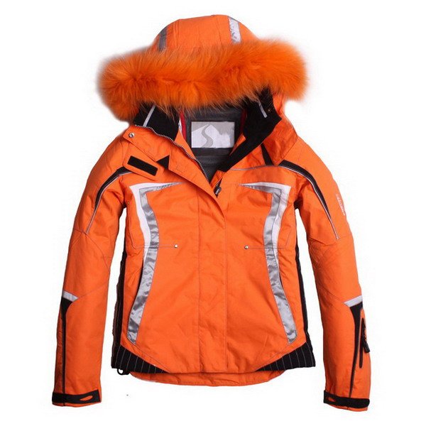 Orange Winter Warm Women's Jackets