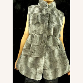 Gray Sleeveless Winter Women's Sweaters