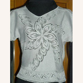 Hand Knitted Summer White Women's Sweaters