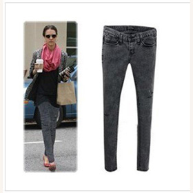 100% Cotton Color Fade Proof Waterproof Women's Jeans