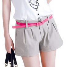 100% Organic Cotton Gray Three Points Women's Shorts