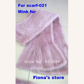 Luxury Style Hand Made Mink Fur Scarf