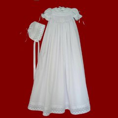 Elegant Cotton Batiste Baby Dresses For Chirstening
