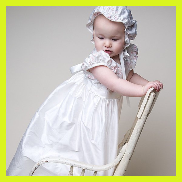 Embroidered Short Sleeve Soft Dry Cleaning Baby Dresses