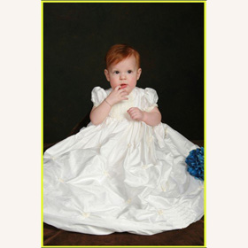 Girls Short Sleeve Cotton Embroidered Baby Dresses