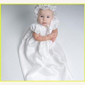 Embroidered Cotton Short Sleeve Baby Dresses
