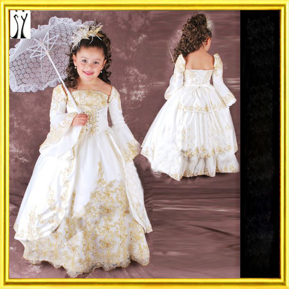 Baby Embroidered Doll-like Little Princess Flower Girl Dress