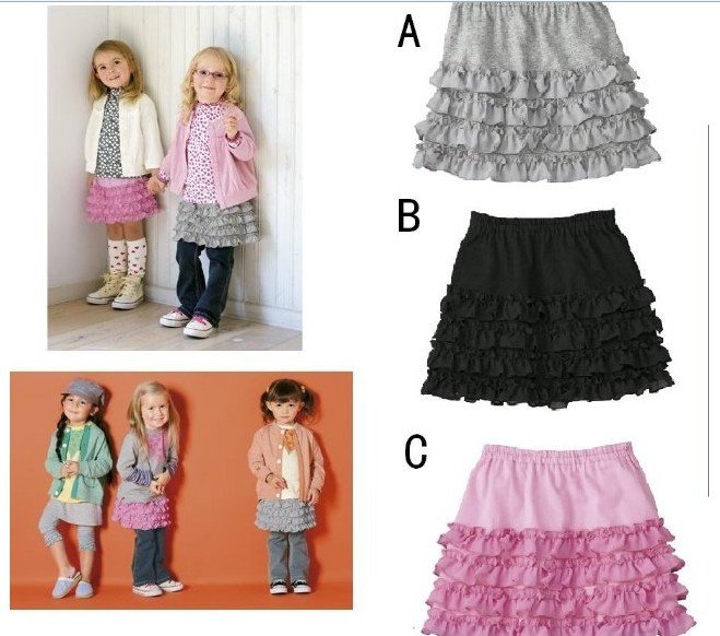 Breathable 100% Cotton 2-6 Years Baby Skirts