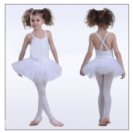 White 100% Spandex Lovely Ballet Skirt