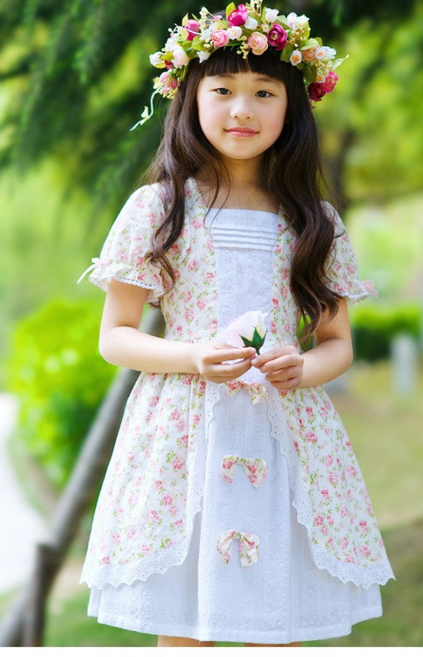 Anti-Wrinkle 100% Cotton 3-16 Years Baby Skirts