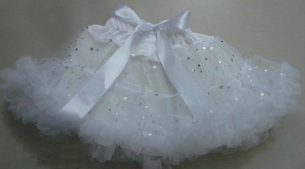 White Ruffle Fluffy Spring Girls Skirt