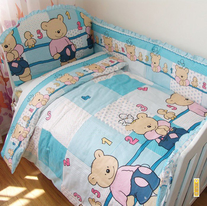 100% Cotton Comforter Baby Bedding Crib Set