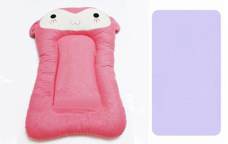 Pink Cartoon Shape Cotton & Polyester Baby Bed