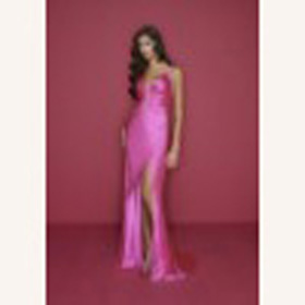 V Neck Sleveeless Sheath Custom-made Pink A-line Wedding Dresses