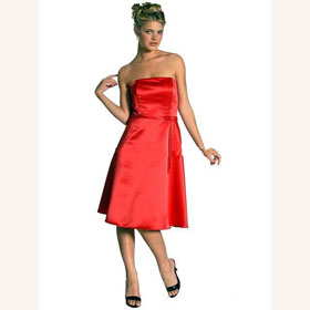 Classic & Timeless Satin Strapless Sashes Knee-length Princess Cocktail Dress