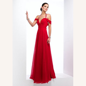 Matte Satin Halter V-neck Off-the-shoulder Straps Zipper Ankle-length Sheath Bateau Wedding Dress