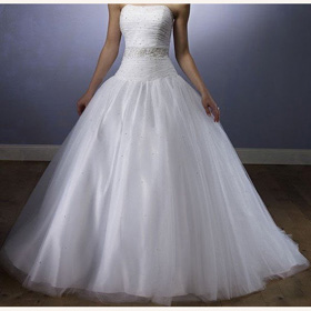 Taffeta Classic Sleeveless Asymmetrical Wedding Dresses