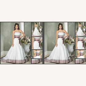 Sexy Embroidered Backless Asymmetrical Wedding Dresses