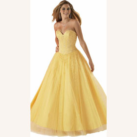 A-Line Beading Embroidery Strapless Chiffon Wedding Dress