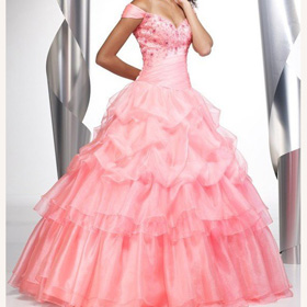 Satin Ankle-Length Chiffon Beading Emboridery Bridal Gown