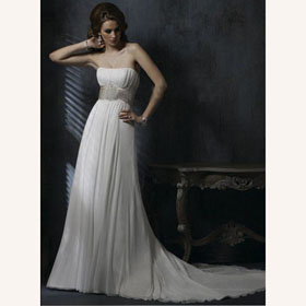 A-line Gorgeous Bridal Cathedral Royal Train Wedding Dresses
