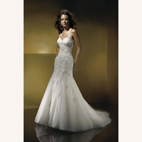 Mermaid Chifflon Floor-length Empire Wedding Dresses