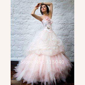 Floor-Length Sleeveless Strapless Luxury Wedding Dresses