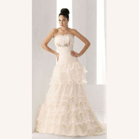 Floor-Length Sleeveless Mermaid Luxury Wedding Dresses