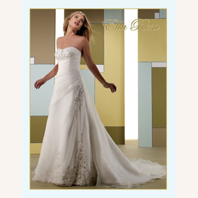 Embroidered Silk Halter Maternity Wedding Dresses