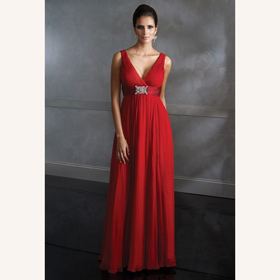 Backless Chiffon Beaded Maternity Wedding Dresses