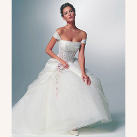 Embroidered 100% Silk Halter White Maternity Wedding Dresses
