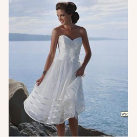 Knee-Length Sleeveless Lace Classic Sweep Train Wedding Dresses