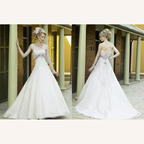 Strapless Sleeveless Crysta Floor-Length Mermaid Wedding Dresses