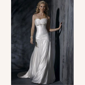 Floor-Length Off-Shoulder Floor-Length Watteau Train Bridal Wedding Dresses