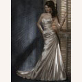 Beautiful Dry Cleaning Floor-Length Satin Watteau Train Wedding Dresses