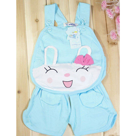 The baby Blue Rabbit Style Summer Clothing