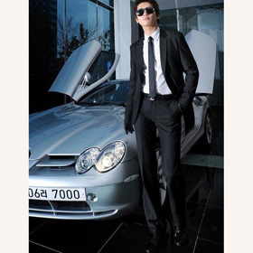 Pure Black Shoulder Pads Complete Business Men's Suits