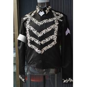 Long Sleeve Black With Flowers Men's T-Shirts