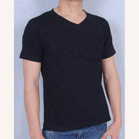 Black Short Sleeve With Letters On Men's Shirts