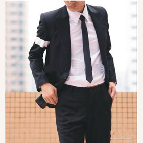 Long Sleeve White Polyester & Cotton Men's Shirts