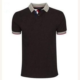 Black 100% Cotton O-neck Men's Shirts