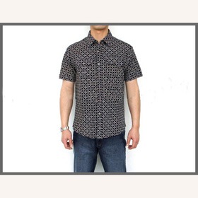 Tunnel Collar Lattcie Black Men's Shirts